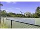 Community tennis courts surrounded by lush greenery and a sturdy fence for safety and privacy at 1776 W Canning Dr, Mount Pleasant, SC 29466