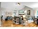 Spacious living room with a fireplace and comfortable seating area at 184 Angora Way, Summerville, SC 29485