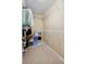 Walk-in closet with neutral carpet, light walls, wire shelving, and space for personal storage at 188 Midland Parkway # 110, Summerville, SC 29485