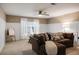 Relaxing living room with comfortable couch, plenty of space, and wall trim at 1985 Shields Ln, Mount Pleasant, SC 29466