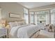 Bright and inviting main bedroom with a bay window, and calming decor at 1985 Shields Ln, Mount Pleasant, SC 29466