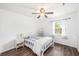 This cozy bedroom features wood-look floors, and a bright window at 21 Rivers Point Row # 3C, Charleston, SC 29412