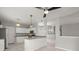 Kitchen with white cabinets, tile flooring and eat in breakfast bar area at 217 Smithfield Ave, Summerville, SC 29485