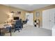 Comfortable bedroom with a desk, large closet, and plenty of natural light for a functional workspace at 249 Old Savannah Dr, Goose Creek, SC 29445
