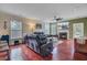 Comfortable living room with plush seating, a fireplace, and abundant natural light at 249 Old Savannah Dr, Goose Creek, SC 29445