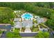 Expansive community pool area with a clubhouse, waterslides, and ample parking at 2948 Treadwell Street St, Mount Pleasant, SC 29466