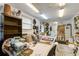Bright basement featuring a large work table, built-in shelving, and lots of storage space at 344 Lantana Dr, Charleston, SC 29407