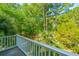 Lush treetop view from the balcony with white wooden railing and a concrete floor at 3738 Station Point Ct, Mount Pleasant, SC 29466