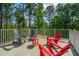 Balcony with wooded view featuring patio seating at 3738 Station Point Ct, Mount Pleasant, SC 29466