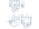 Detailed floor plan showcasing layout of rooms and deck on ground, first, and third floors with dimensions for each room at 3738 Station Point Ct, Mount Pleasant, SC 29466
