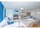 Bright living room with a fireplace, plush seating, and an open layout at 3738 Station Point Ct, Mount Pleasant, SC 29466