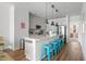 Bright kitchen featuring a large island, modern appliances, and sleek white cabinetry at 4585 Summey St, North Charleston, SC 29405