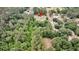 Birds-eye view of the home situated among tall trees with views of the greenery and forest, providing a quiet escape at 5056 Red Oak Rd, Cottageville, SC 29435