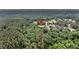 Overhead shot showcases a property surrounded by lush trees, emphasizing privacy and natural beauty at 5056 Red Oak Rd, Cottageville, SC 29435