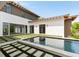 Modern home with an outdoor pool and tiled turf at 525 Old Bridge Ct, Mount Pleasant, SC 29464