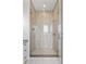 This bathroom features a clear glass enclosed shower with decorative tile surround at 525 Old Bridge Ct, Mount Pleasant, SC 29464