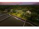 Beautiful high angle view of waterfront homes with private docks and mature trees at 528 Wampler Dr, Charleston, SC 29412