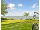 Expansive backyard with a lawn overlooking tranquil water and distant bridge views at 528 Wampler Dr, Charleston, SC 29412