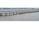 Long wooden pier stretches out into the water with a distant cityscape view at 528 Wampler Dr, Charleston, SC 29412