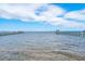 Waterfront view with docks and a beautiful bridge in the distance at 528 Wampler Dr, Charleston, SC 29412