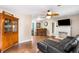Inviting living room with hardwood floors, fireplace, and lots of space for entertaining at 532 Sunset Dr, Charleston, SC 29407