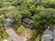 Aerial view of the home showcasing its expansive lot and mature trees at 759 Powhatan Ave, Mount Pleasant, SC 29464