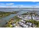 Aerial view showcasing 9822 Haven Loop near The Sanctuary, and The Springhouse in a picturesque setting at 9822 Haven Loop, Johns Island, SC 29455