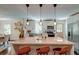 Beautiful kitchen island with a granite countertop, pendant lights, and stainless steel appliances at 128 Paul Dr, Summerville, SC 29483