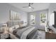 Inviting bedroom featuring a comfortable bed, stylish decor, and two windows at 130 River Landing Dr # 4102, Charleston, SC 29492