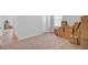 Neutral bedroom with boxes, carpet, and base trim ready for moving at 134 Percheron Dr, Summerville, SC 29486