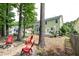 Serene backyard with mature trees, providing ample shade and a tranquil atmosphere at 149 Daniels Ridge Dr, Summerville, SC 29485