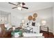 Cozy living room with hardwood floors, neutral decor, and a ceiling fan at 153 Heritage Cir # K3, Mount Pleasant, SC 29464