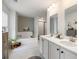 Bright and modern main bathroom with double sinks, soaking tub, and a separate glass-enclosed shower at 167 Cherry Grove Dr, Summerville, SC 29483