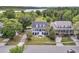 An aerial view showcasing this elegant home near a lake and a community park at 1711 Indigo Island Dr, Hanahan, SC 29410