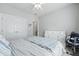 Bedroom with ceiling fan, dresser, and closet at 1787 Tennyson Row # 9, Mount Pleasant, SC 29466