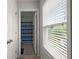 Bathroom with a blue and white shower curtain at 203 Yeamans Way, Summerville, SC 29483