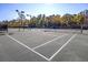 Well-maintained tennis courts with lights, surrounded by trees, perfect for an active lifestyle at 203 Yeamans Way, Summerville, SC 29483