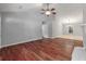 Spacious living room features a cozy fireplace, hardwood floors, and an open layout at 209 Lipman St, Summerville, SC 29483