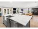 Open-concept kitchen with a large island, stainless steel appliances, and stylish countertops at 2864 Wofford Rd, Charleston, SC 29414