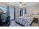 Bedroom featuring a queen-sized bed, windows and a desk at 300 Hamlet Rd, Summerville, SC 29485