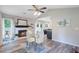 Open concept dining room, a fireplace, and a glass table that connects to kitchen at 300 Hamlet Rd, Summerville, SC 29485
