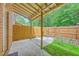 Enclosed back patio featuring a privacy fence and space for outdoor relaxation at 302 Springview Ln # 10, Summerville, SC 29485