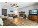 Inviting living room with a cozy fireplace and plenty of comfortable seating at 332 Damascus Dr, Summerville, SC 29483
