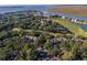 Aerial view of lush community with golf course and waterway access at 339 Sea Cloud Cir, Edisto Island, SC 29438
