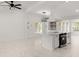 Kitchen view showcasing island and modern appliances at 358 Highway 78, Ridgeville, SC 29472