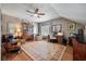 Attic room with vaulted ceiling, hardwood floors, ceiling fan, and lots of wood furniture at 3948 Gift Blvd, Johns Island, SC 29455