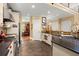Open concept kitchen featuring modern appliances and seamless access to dining area at 423 Lake Moultrie Dr, Bonneau, SC 29431