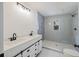 Beautifully renovated bathroom featuring a glass shower, modern fixtures, and elegant tiling at 4765 S Constellation Dr, North Charleston, SC 29418