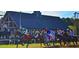A horse race in full swing next to a building at 5105 St George Ln, Hollywood, SC 29449