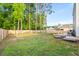 Large, well-maintained backyard with mature trees and a privacy fence at 514 Shady Maple St, Moncks Corner, SC 29461